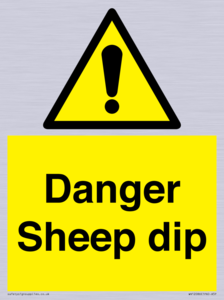 Danger Sheep dip